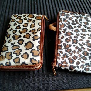 2 small phone cases/wallets with wristlets